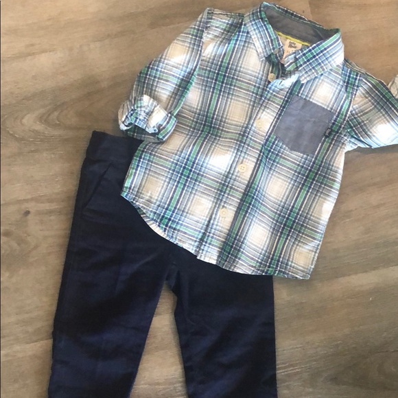 Baby b’gosh plaid button up - 18mos - Picture 4 of 4